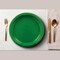 24 Count Green Dessert Plates 7" Round Paper for Everyday Use and Party Needs